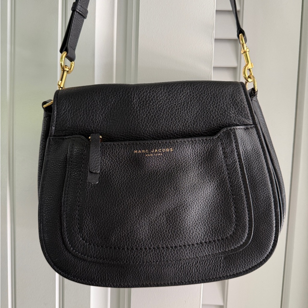 Marc Jacobs Black Leather Crossbody Bag